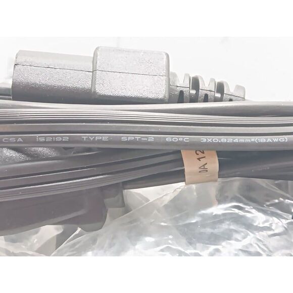 Lot of 10  Power Supply Cord Cables 3 Prong  3-Pin Plug Dell DP/N 05120P - Picture 7 of 9